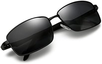 Polarized Sunglasses for Men Driving Fishing Mens Sunglasses Rectangular Metal Frame 100% UV Protection