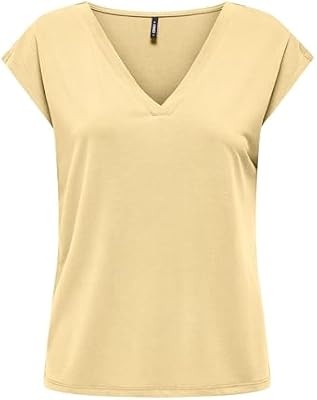 Onlfree Life S/S Mod.V-Neck Top JRS Noos