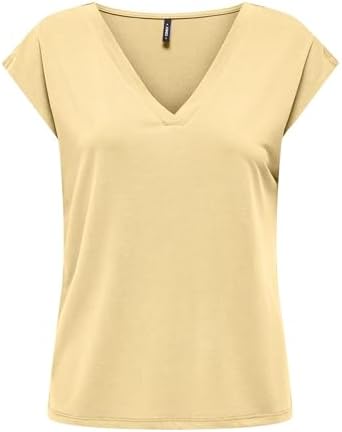 Onlfree Life S/S Mod.V-Neck Top JRS Noos