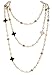 Fashion Jewelry Lady Imitation Pearl Clover Charm Floral Necklace