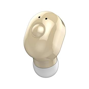 AIYIBEN Mini Bluetooth Earbud Smallest Wireless Invisible Headphone with 4-5 Hour Playtime Headset with Mic for iPhone & Android (Skin)