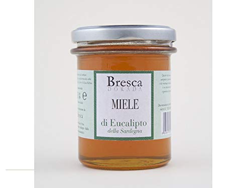 4 x 250 gr - Miele di eucaliptus sardo prodotto da Bresca Dorada, in Muravera, Sardegna. Il miele di eucaliptus è balsamico e inconfondibile nel gusto: ma dotato di un grande potere emolliente