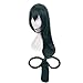 HLZG Asui Tsuyu Cosplay Wig My Hero Academia Costume Long Straight Green Hair