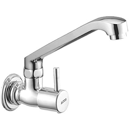 ALTON GRACE 3805 Brass Sink Cock With Swivel Spout/Wall Mounted (Chrome)