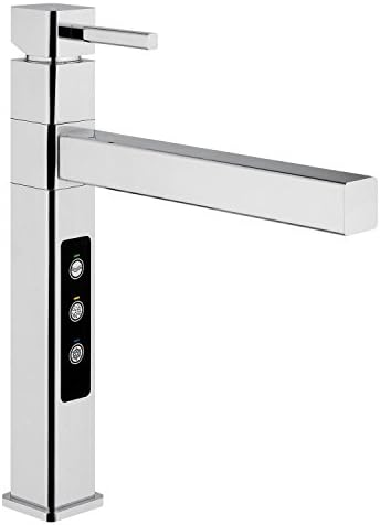 5-way Stratos L Spout Chrome Fittings for Cold/Hot Untreated Tap Water and 3 Additional Water Types: Still, Cool and Carbonated.