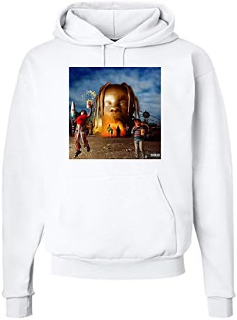 Travis Scott Hoodie Album Cover Hip Hop Rap Merch La Flame Astro World Hooded Sweatshirt