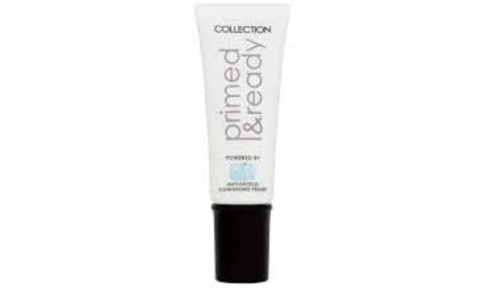 Collection Cosmetics Primed and Ready Illuminating Primer, Dewy Finish For Dry Skin, 25ml, Pearl (Packaging may vary)