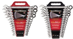 16 Pc Metric Ratcheting Wrench Set