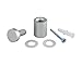 Set of 4 - Sign Standoff Hardware Silver Aluminum - 3/4 in Diameter x 1 in Height by Elegant Signs