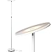 Brightech Sky Flux Dimmable LED Floor Lamp – Super Bright Floor Lamp for Living Room and Offices – Torchiere Standing Lamp with 3 Light Options, Tall Lamp for Bedroom Reading and More - White