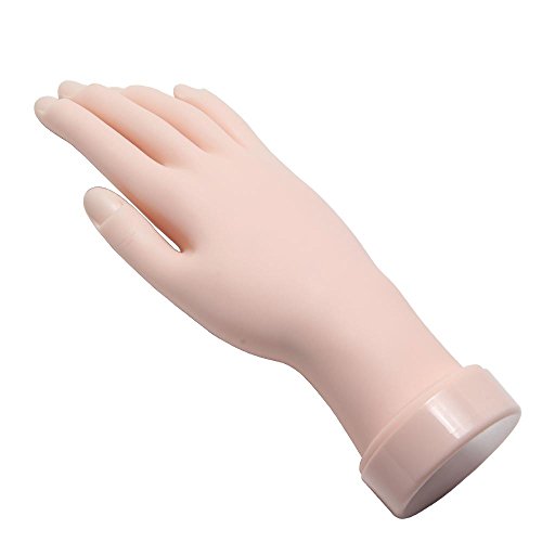 FOONEE Flexible Soft Plastic Flectional Mannequin Model Fake Hand For Nail Art Practice