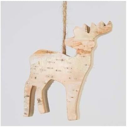 SASS & BELLE 8x RUSTIC BARK REINDEER CHRISTMAS TREE FESTIVE HOME DECORATION GIFT