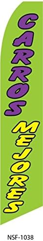 (5) five CARROS MEJORES 11.5' Swooper #8 Feather Flags BANNERS
