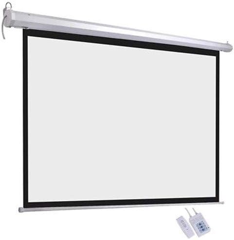 4:3 Projector Screen, The Home Novo 100" Inch 4:3 Projector Screen Electric Motorized Remote Control Cinema Theater