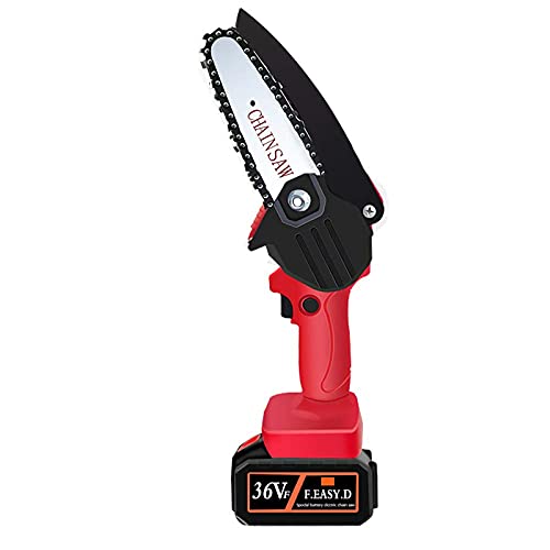 LUSTAR Mini-Kettensäge, kabellos, elektrische Kettensäge, 36 V, tragbare Kettensäge für Bäume, kabellose Astsäge…