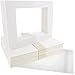 US Art Supply Art Mats Acid-Free Pre-Cut 8x10 White Picture Mat Matte Sets. Includes a Pack of 50 White Core Bevel Cut Mattes for 5x7 Photos, Pack of 50 Backers & 50 Clear Sleeve Bags
