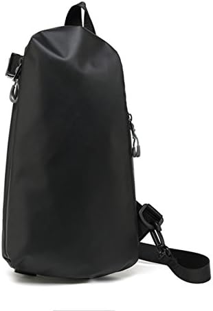 IHONEY Water Repellent Outdoor Shoulder Chest Pack Cross-body Sling Bag for Men Travel Day Pack(Black)