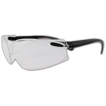 3M 10078371620360 Virtua V4 AO11672 Protective Eyewear with Clear Anit-Fog Lens and Black/Gray Temples, Black/Gray