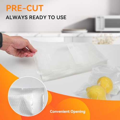 Wevac Vacuum Sealer Bags 6"x10", 200 Pint Bags, Fits Food Saver Sealers photo 12