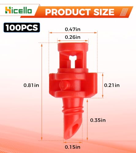 Micro Sprayer Irrigation System 100PCS 360 Degree Misting Nozzle Irrigation photo 8