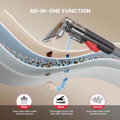 Portable Carpet & Upholstery Cleaner Machine,15 Kpa Strong Suction Couch Cleaner Machine photo 9