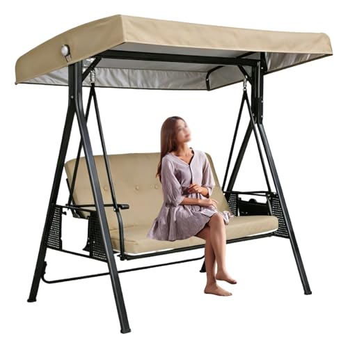 Swing Canopy Replacement Top or Seat Cover,Outdoor Patio Swing Canopy Replacement,3 Seat