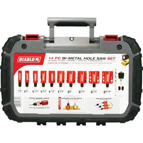 Diablo General Purpose Bi-Metal Hole Saw Set - Fits Snap-Lock Plus System photo 5