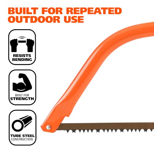 GreatNeck 21 Inch Bow Saw for Brush Clearing and Dry Wood Cutting photo 8