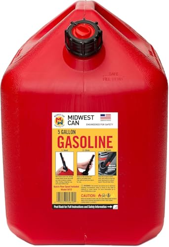 Midwest Can Company 5610 5 Gallon Gas Can Fuel Container Jugs w/Spout photo 10