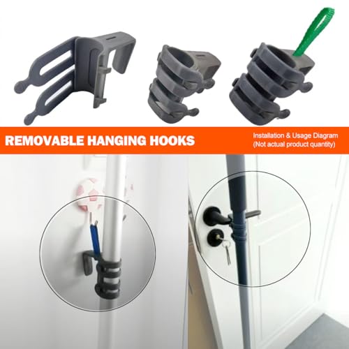 Broom and Mop Organizer for Cleaning Cart Janitor Cart Housekeeping Cart Utility photo 8