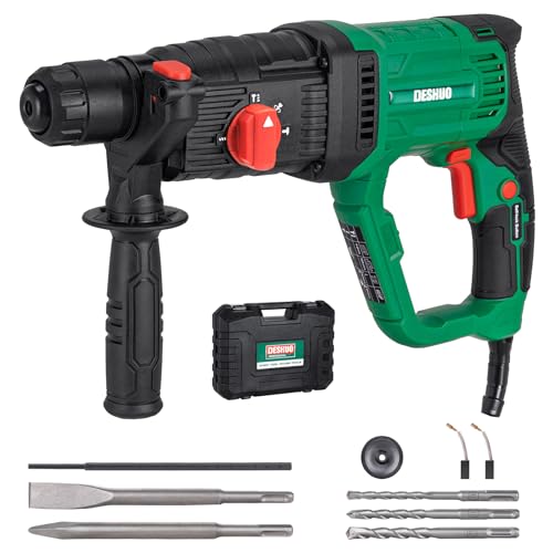 1" SDS-Plus Lightweight Rotary Hammer Drill for Concrete/Masonry | 9 Amp Corded