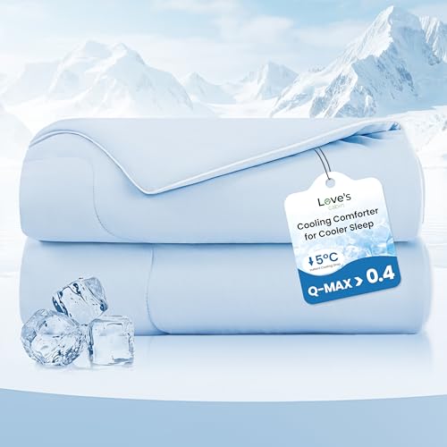 Love's cabin Cooling Comforter Queen Size, Double Sided Cooling Blankets for Hot