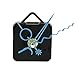 OHTOP DIY Quartz Wall Clock Spindle Movement Mechanism Repair Parts Blue Hands