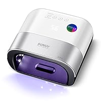 SUNUV SUN3 48W UV LED Nail Lamp for Gel Nails with Memory Timer, LCD Display, Sensor and Double-Speed Curing