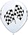 LoonBalloon CHECKERED Flag Car NASCAR Stock RACE Racing Party (12) LATEX Decoration Balloons