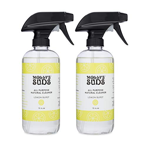 Molly's Suds Natural All Purpose Cleaner, Multi Surface Household Spray, Natural Lemon Burst Scent, 16 oz (2 Pack)