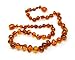 The Art of Cure Baltic Amber Teething Necklace for Baby - Anti-inflammatory - Honey