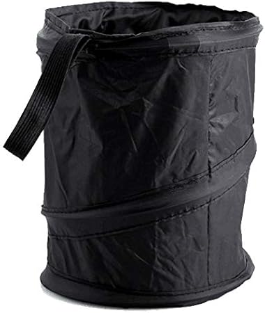 Amazon ピットライフ 車用 折りたたみゴミ箱 吊り下げフック付き 円形 ダストボックス アウトドアゴミ箱 簡易ゴミ箱 ポータブルダストbox コンパクト 収納 隙間収納にも 車 バイク 車 バイク