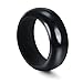 3 PCS Sets-Comfort Fit Silicone Wedding Band Rings for Men and Women 3-Color Sets Black/Gold/Silver
