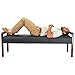 Alera ALERL2419M WL Series 3-Seater 65.75 in. x 22.25 in. x 22.88 in. Reception Lounge Bench - Black/Mahogany
