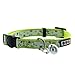 Pawtitas Pet Glow In The Dark Cat Collar with Safety Buckle and Bell Green Hook