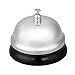 HomeAndDecor Classic Call Bell, 8.5cm Caliber for the Porter Kitchen Restaurant Bar, Service Bell with Black Base (2.36 inch)