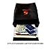 Fireproof Money And Document Bag - FREE Shoulder Strap - Fire & Water Resistant Cash/Envelope Holder - Silicone Coated File Pouch, Zipper & Velcro Seal For Max Protection- 15x11.5x5 Large Size