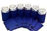 25 Navy Blue Blank Can Cooler Sleeve,Keychain Bottle Opener,Coolie For Can,Beer,Soft Drink,Economy Bulk,Collapsible Insulator,Good 4 Wedding,Parties