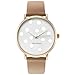 WRISTOLOGY Olivia Womens Gold Dots Wrist Watch Sand Tan Brown Leather Band