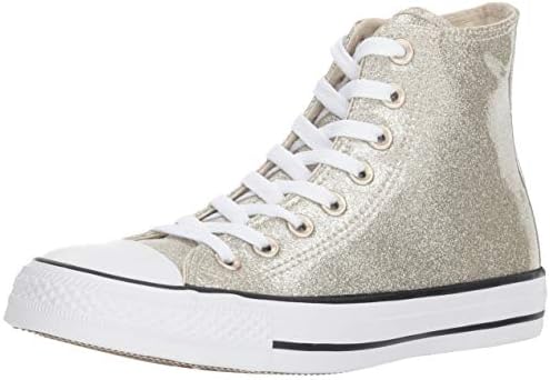 converse gold sequin chuck taylor hi top trainers