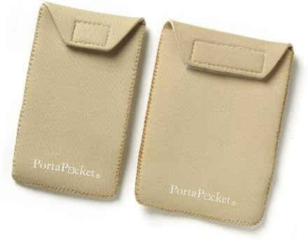PortaPocket Slip-on Belt-loop Style Accessory Pockets, Handsfree Carry Passports, iPhone 4/ iPhone 5 Cell Phones, Passport Holder/Passport Case. Slips Onto Your Belt or Works on Ours! Sweat Resistant.