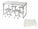 Aluminum Lightweight Folding Camp Table with Stools by Trademark Innovationsthumb 1