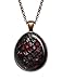 Wearable Treasures Black Dragon Egg Necklace, Egg Shaped Pendant, Image Under Glass Jewelry