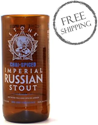 18 oz Stone Chai-Spiced Imperial Russian Stout Beer Bottle Pint Glass